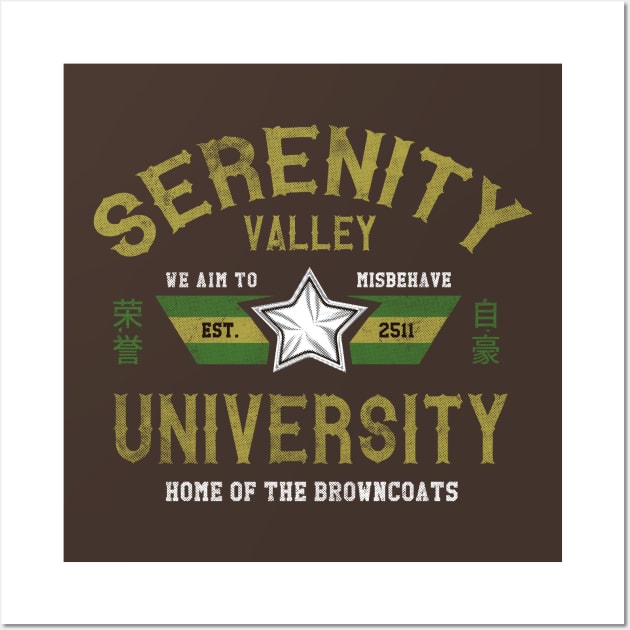Serenity Valley University Wall Art by Arinesart